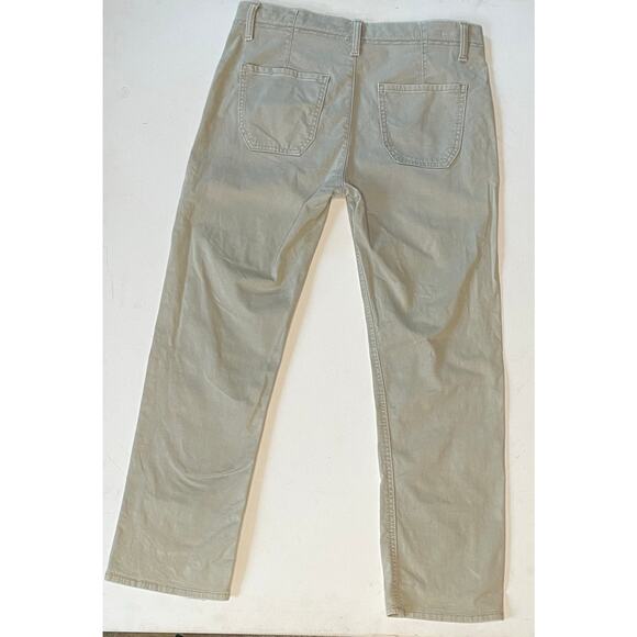 Banana Republic Boyfriend Chino Pants Sz 2S Tarpoon Green Utility Fit Distressed - Picture 9 of 13